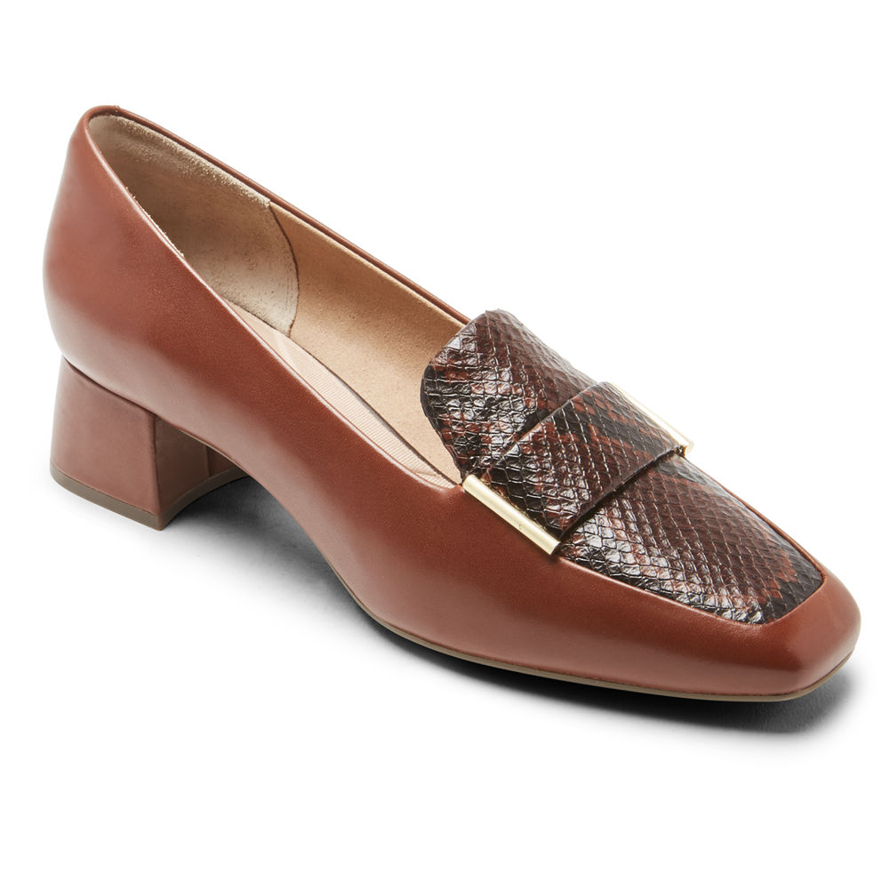 Rockport Loafers For Womens Brown - Total Motion Esma - VR4390768